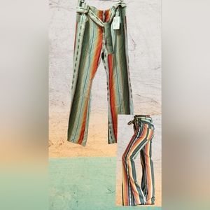 FUN with SERAPE FLARE PANTS by L&B Lucky & Blessed New Without Tags